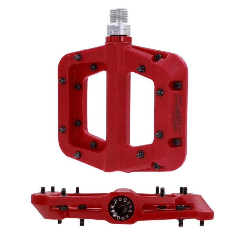 FOOKER MTB Pedals Mountain Bike Pedals 3 Bearing Non-Slip Lightweight Nylon Fiber Bicycle Platform Pedals for BMX MTB 9/16" - Image 4